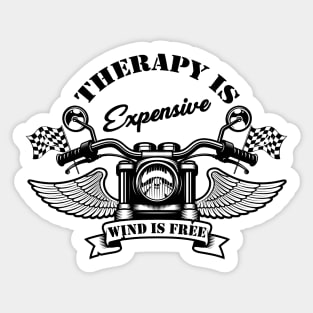 Therapy Is Expensive Wind Is Free Sticker